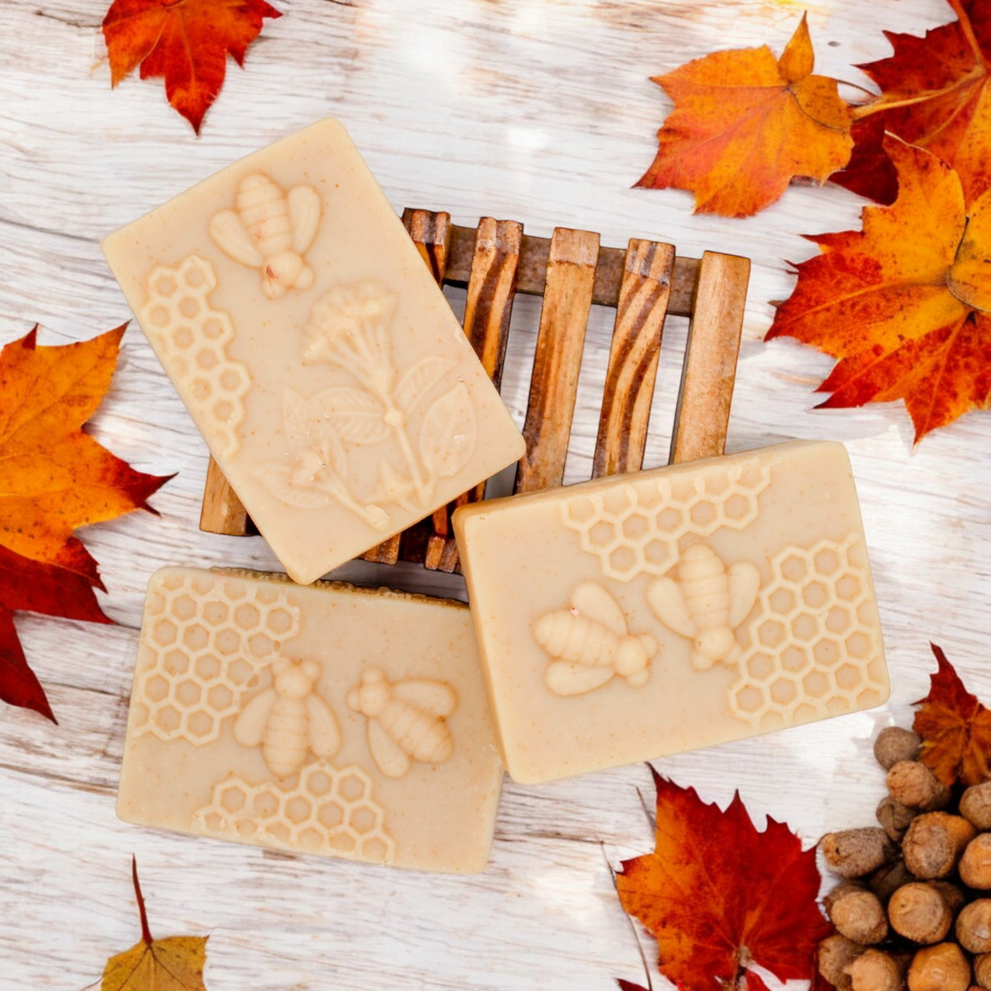 oatmeal, milk & honey natural handcrafted body soap bar