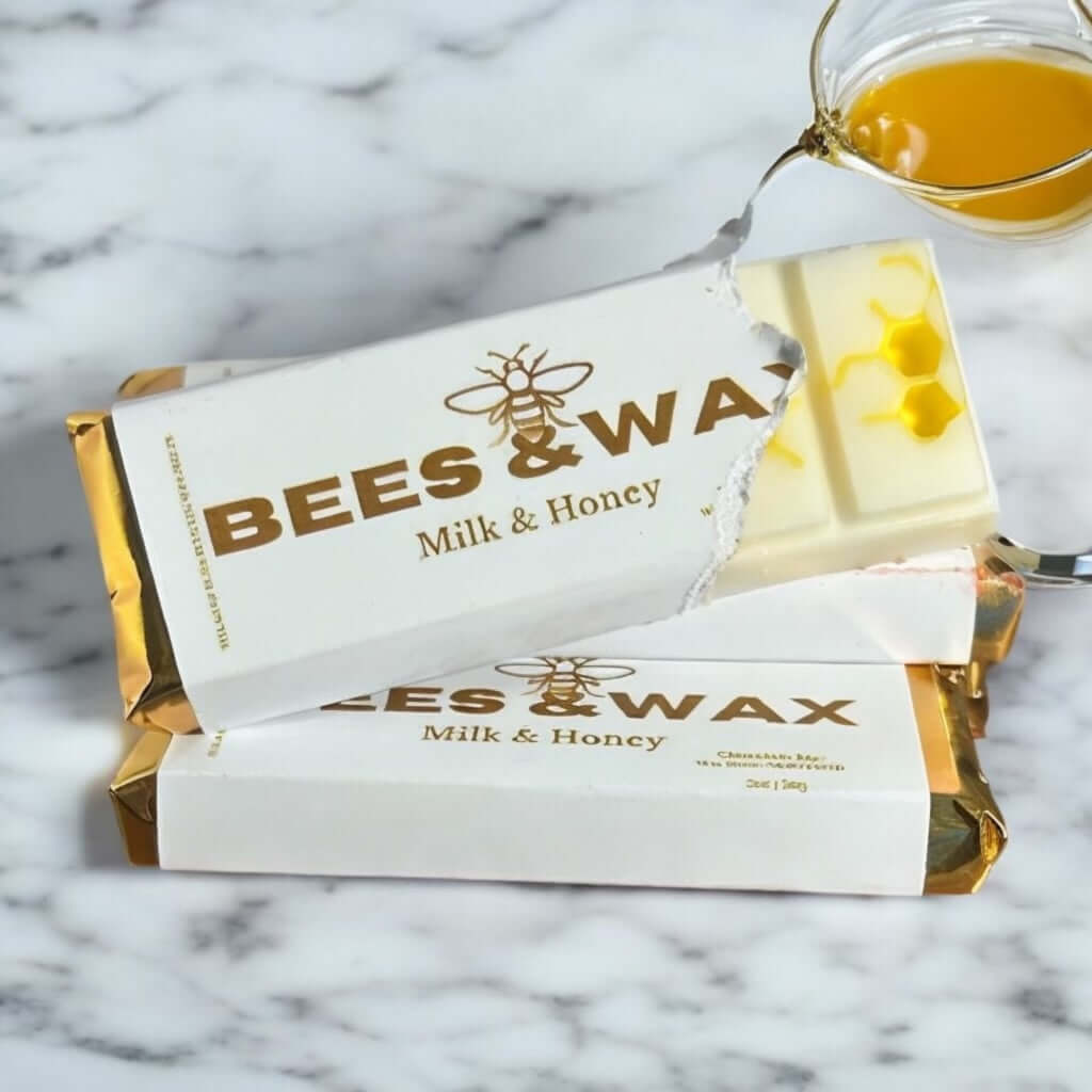 milk & honey | chocolate bar wax melts | french vanilla, soy milk and nutty almond