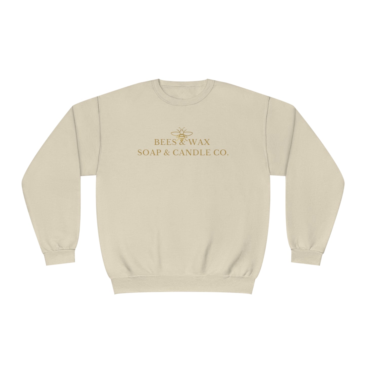 bees & wax logo- crewneck sweatshirt