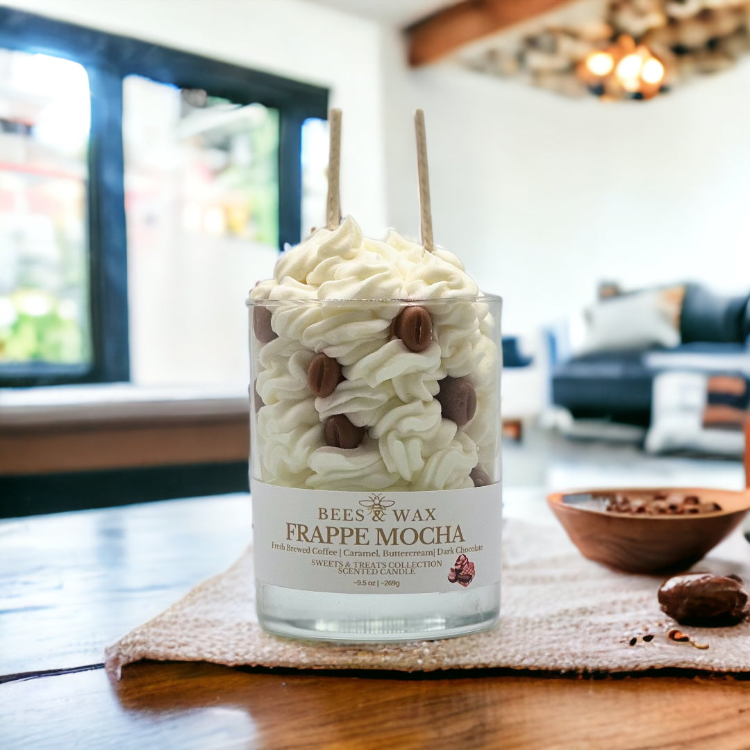 frappe mocha whipped candle