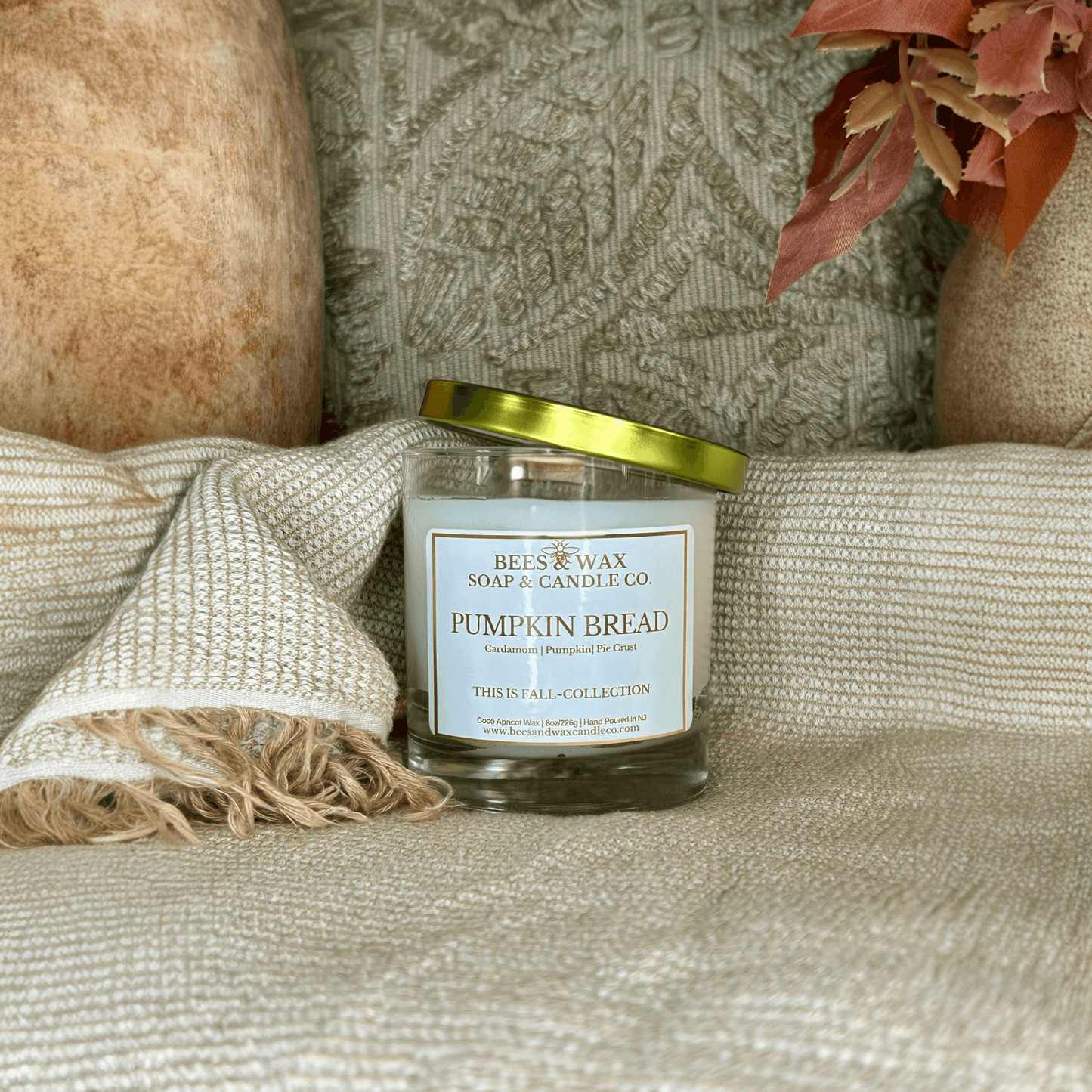 pumpkin bread | 8 oz wooden wick | cardamom, pumpkin & pie crust