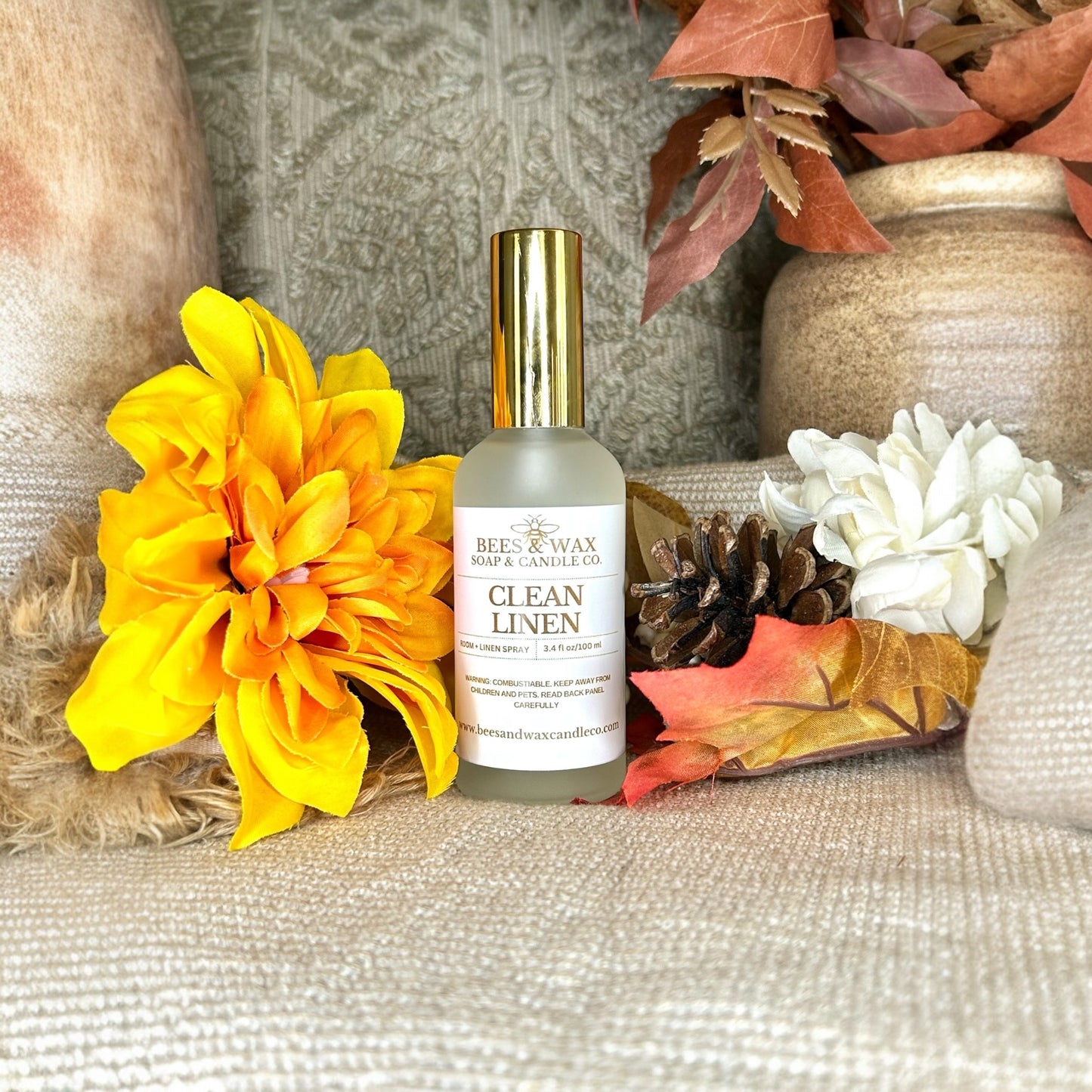 clean linen room + linen spray