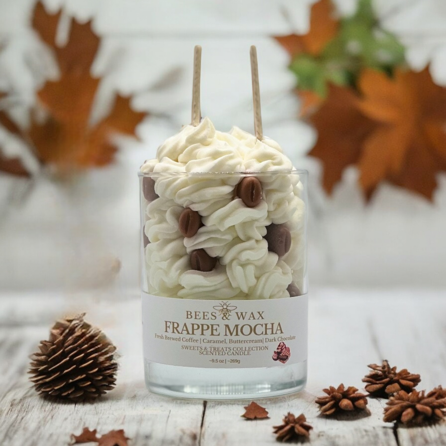 frappe mocha whipped candle