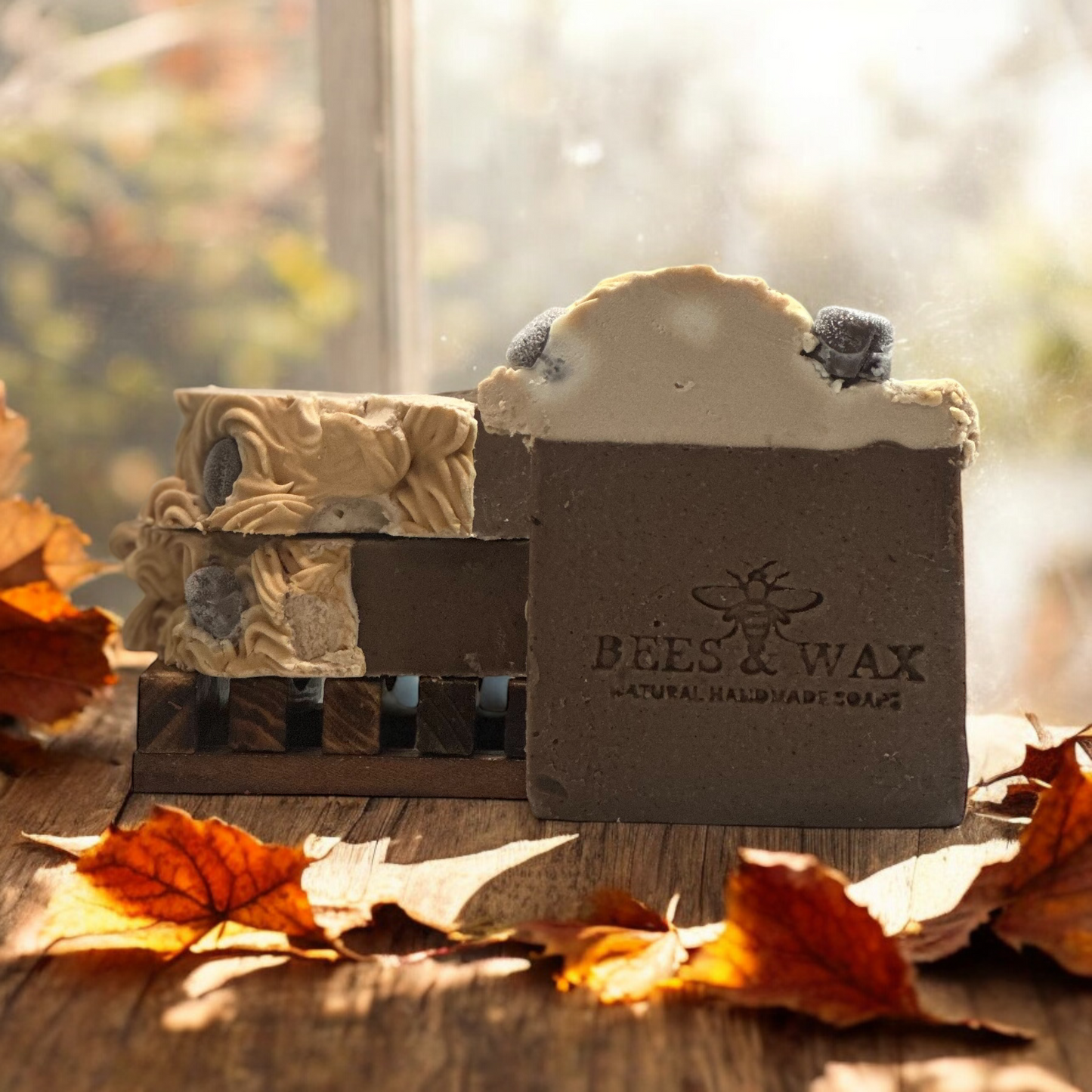 frappe mocha + hemp handcrafted frosted soap