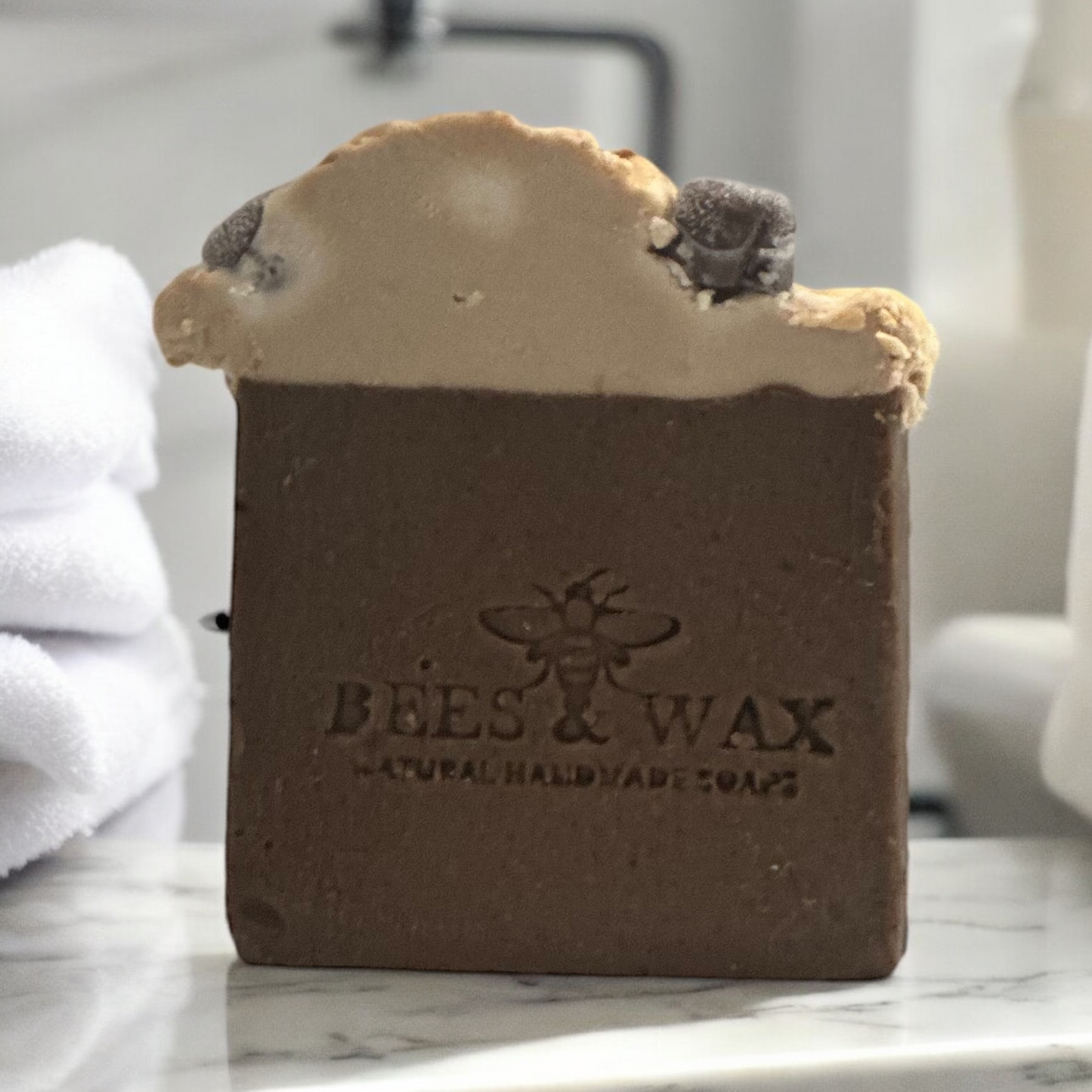 frappe mocha handcrafted frosted soap