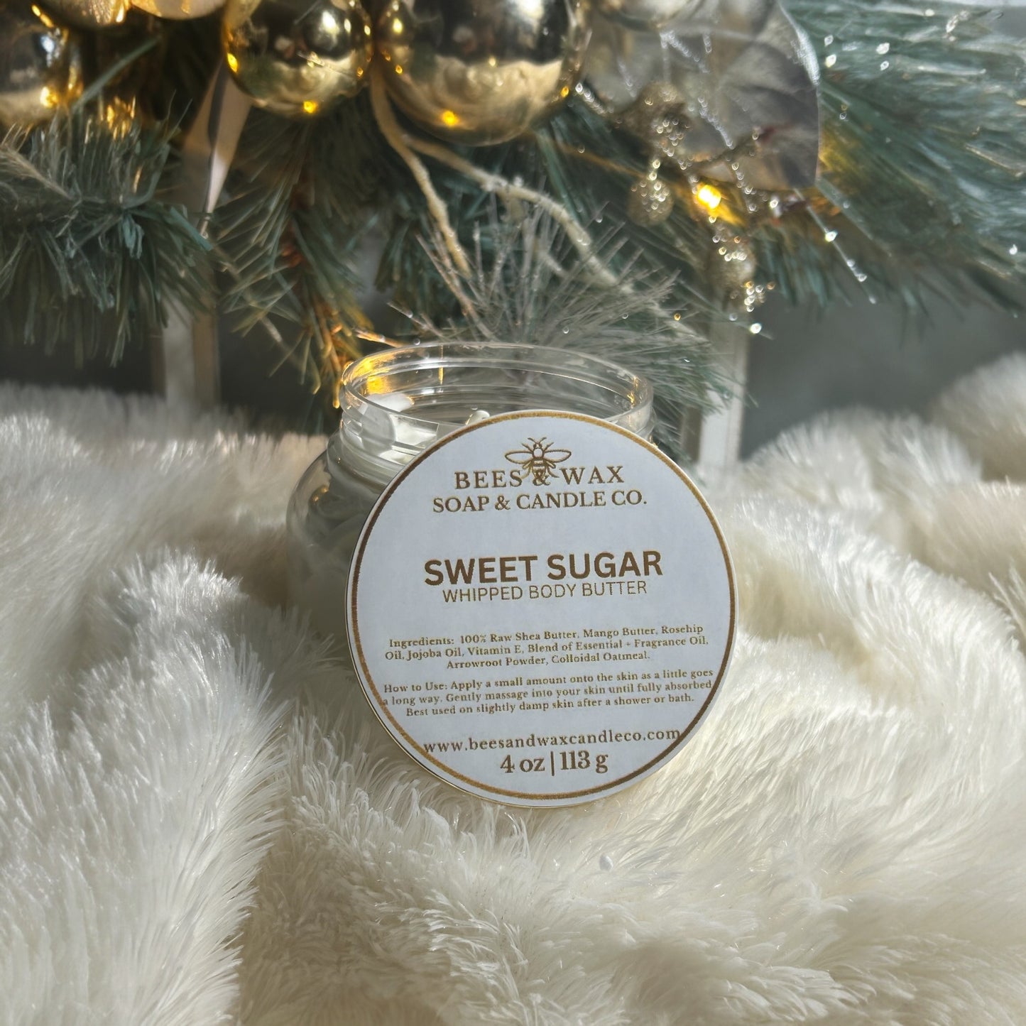 sweet sugar whipped body butter