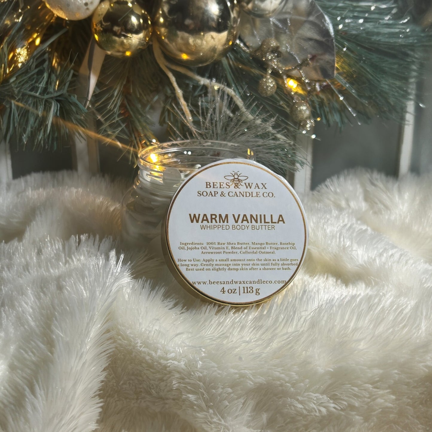 warm vanilla whipped body butter