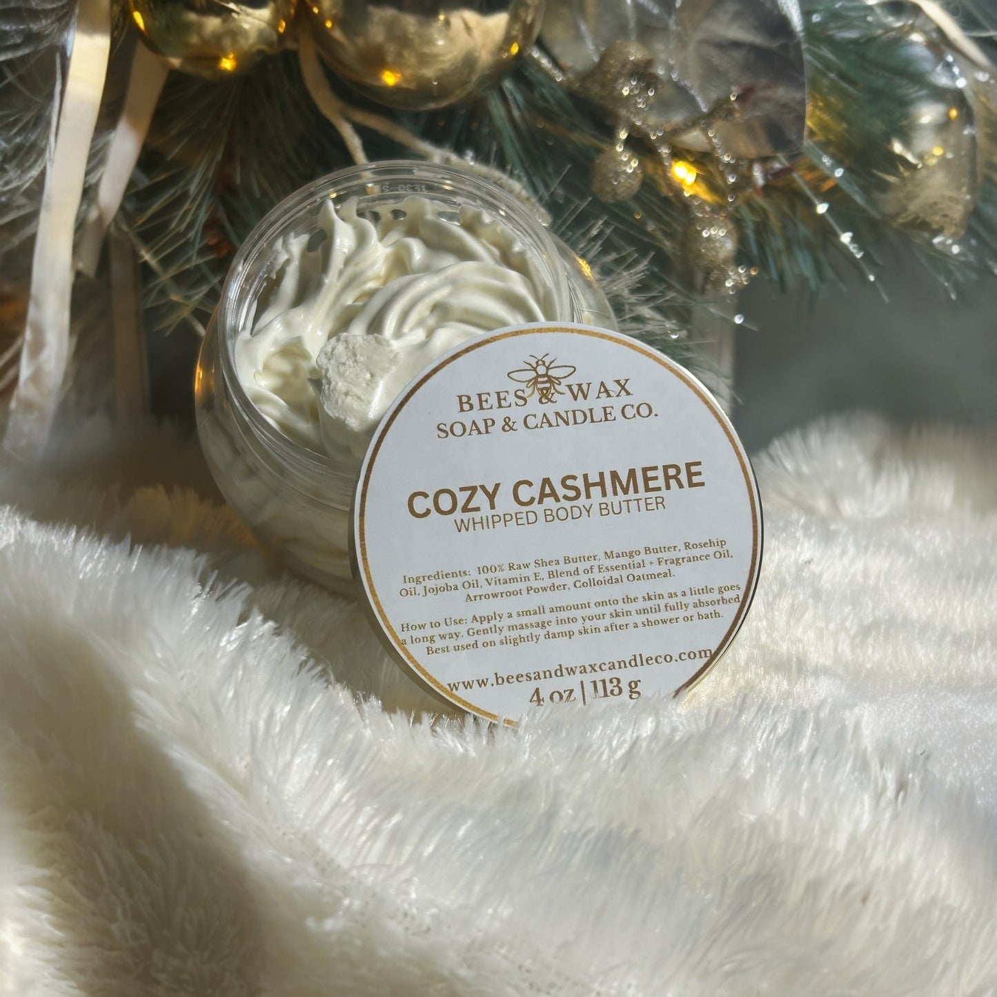 cozy cashmere | luxuriously whipped body butter | plum, light musk & vanilla