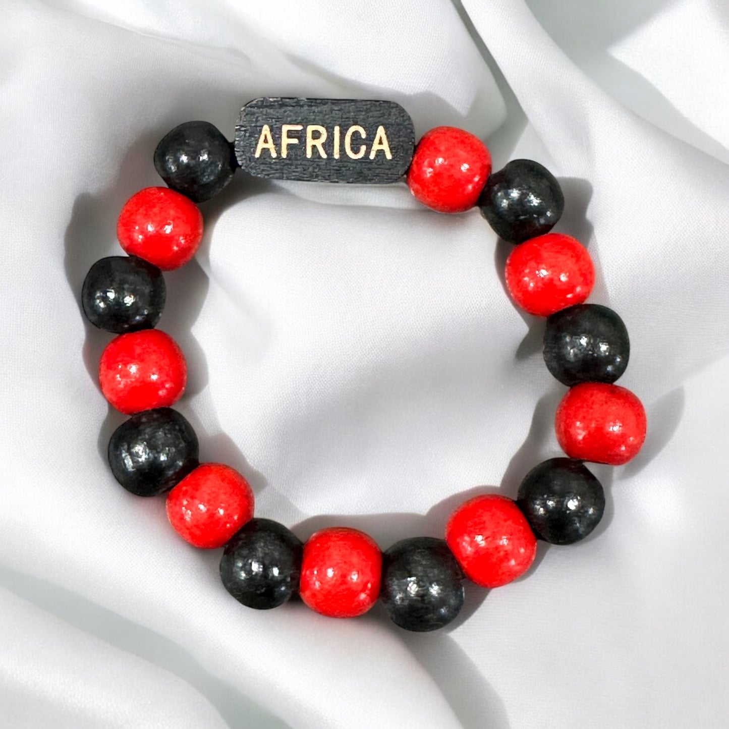 unisex African wood bracelet | name bracelet | encouraging word bracelet