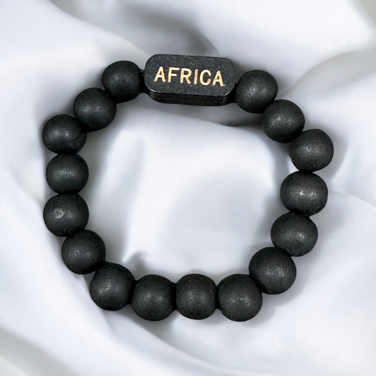 unisex African wood bracelet | name bracelet | encouraging word bracelet