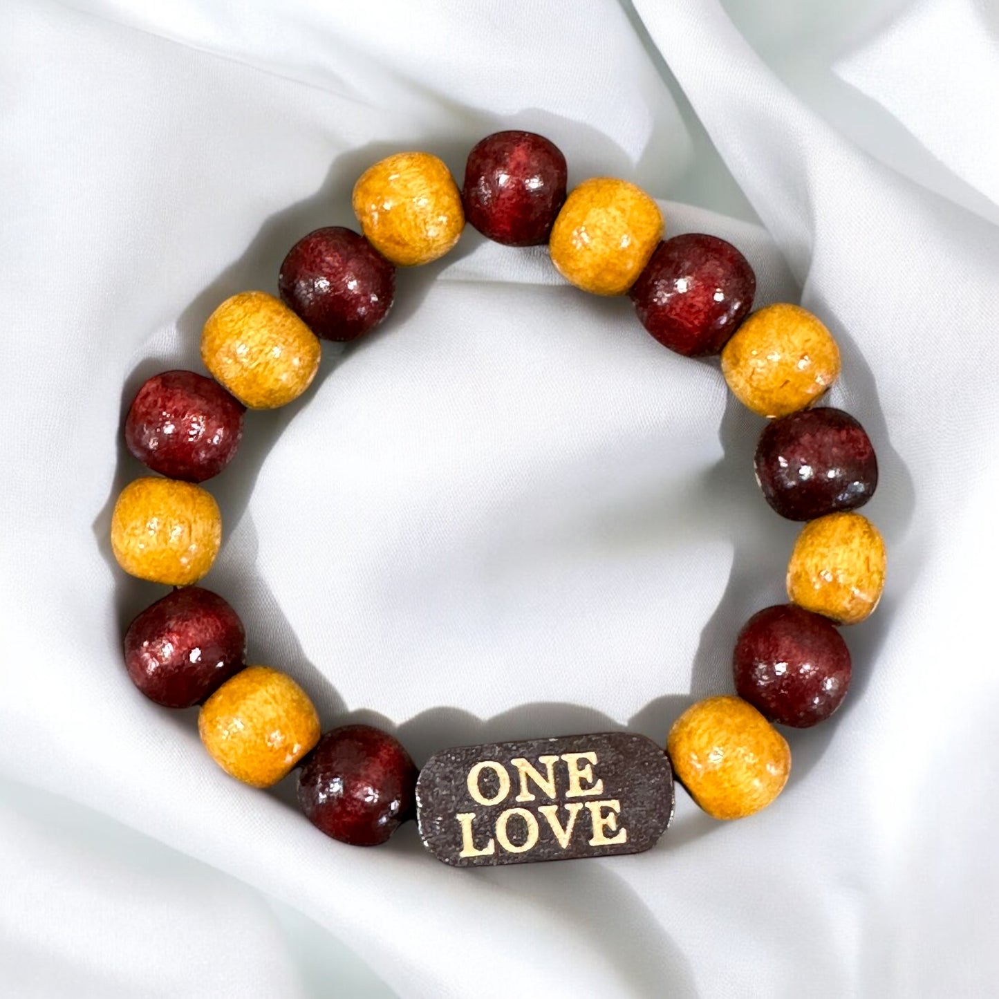 unisex African wood bracelet | name bracelet | encouraging word bracelet