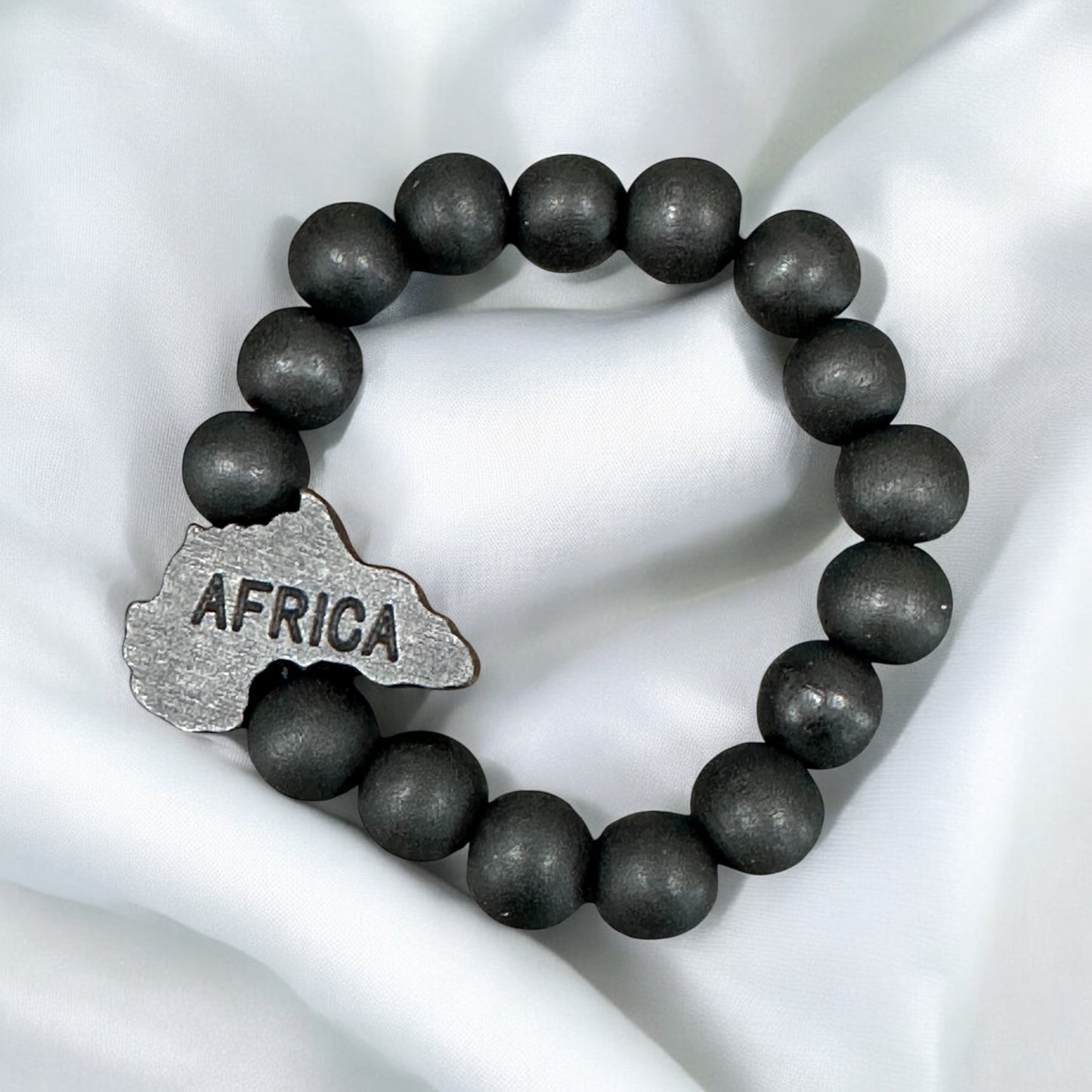 unisex African wood bracelet | name bracelet | encouraging word bracelet