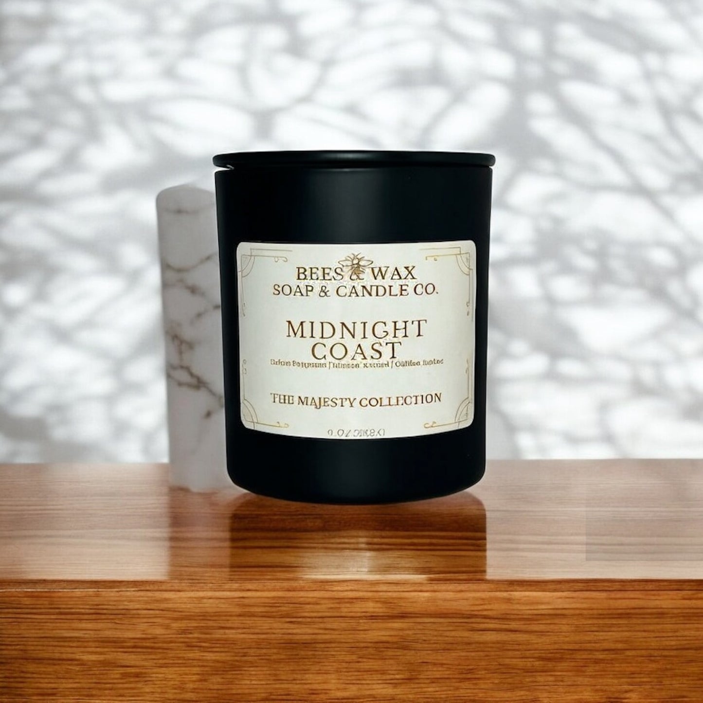 midnight coast | 9 oz wooden wick | italian bergamot, marine accord, golden amber