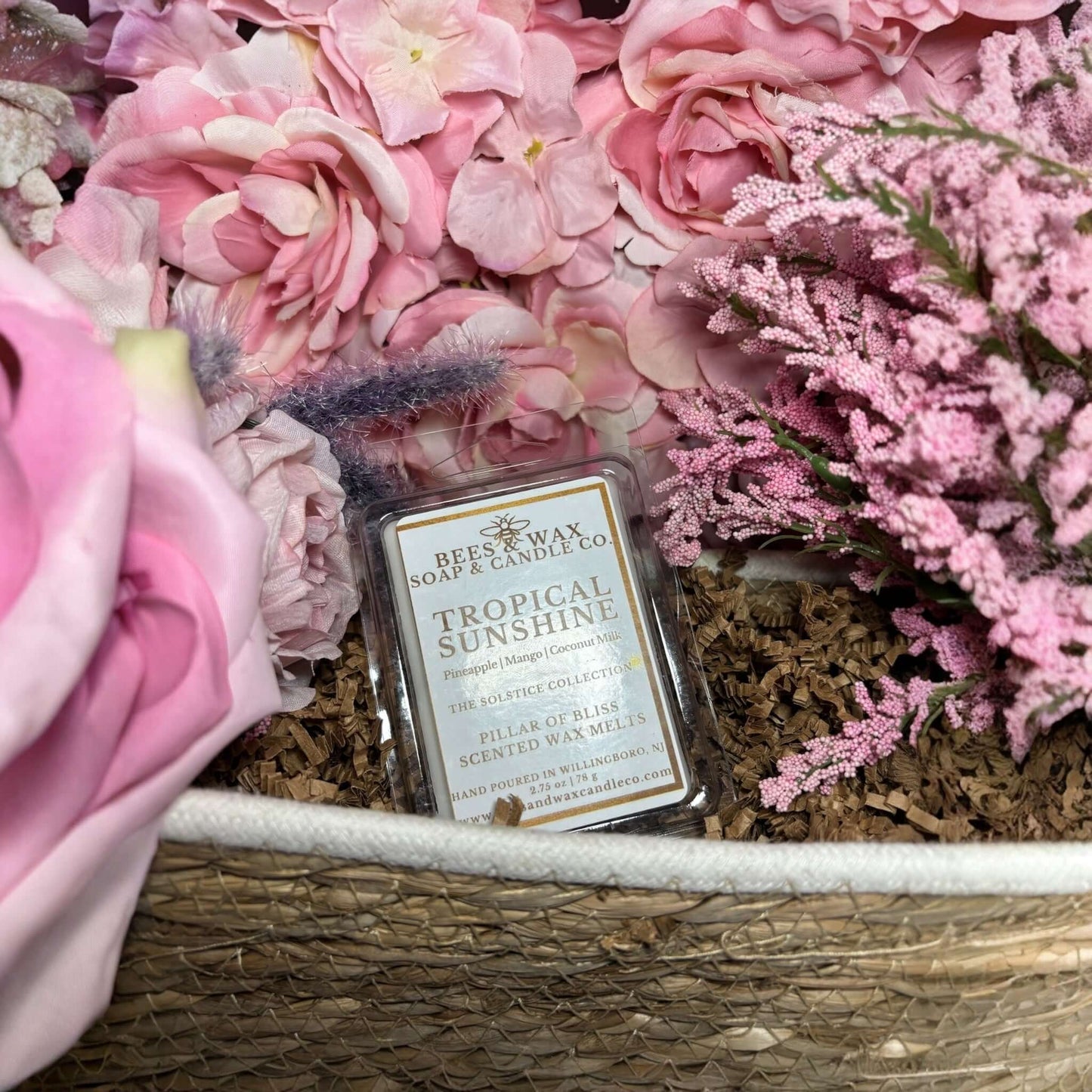 tropical sunshine | 2.75 oz. wax melt | pineapple, mango & coconut milk