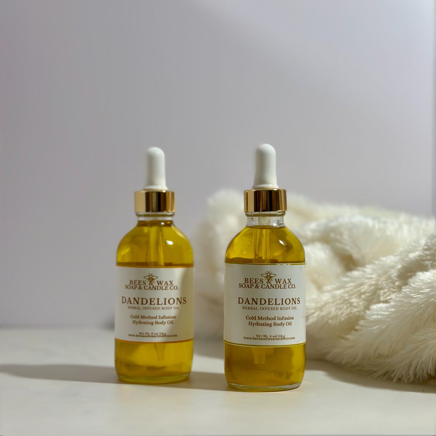 dandelions herbal infused hydrating body oil