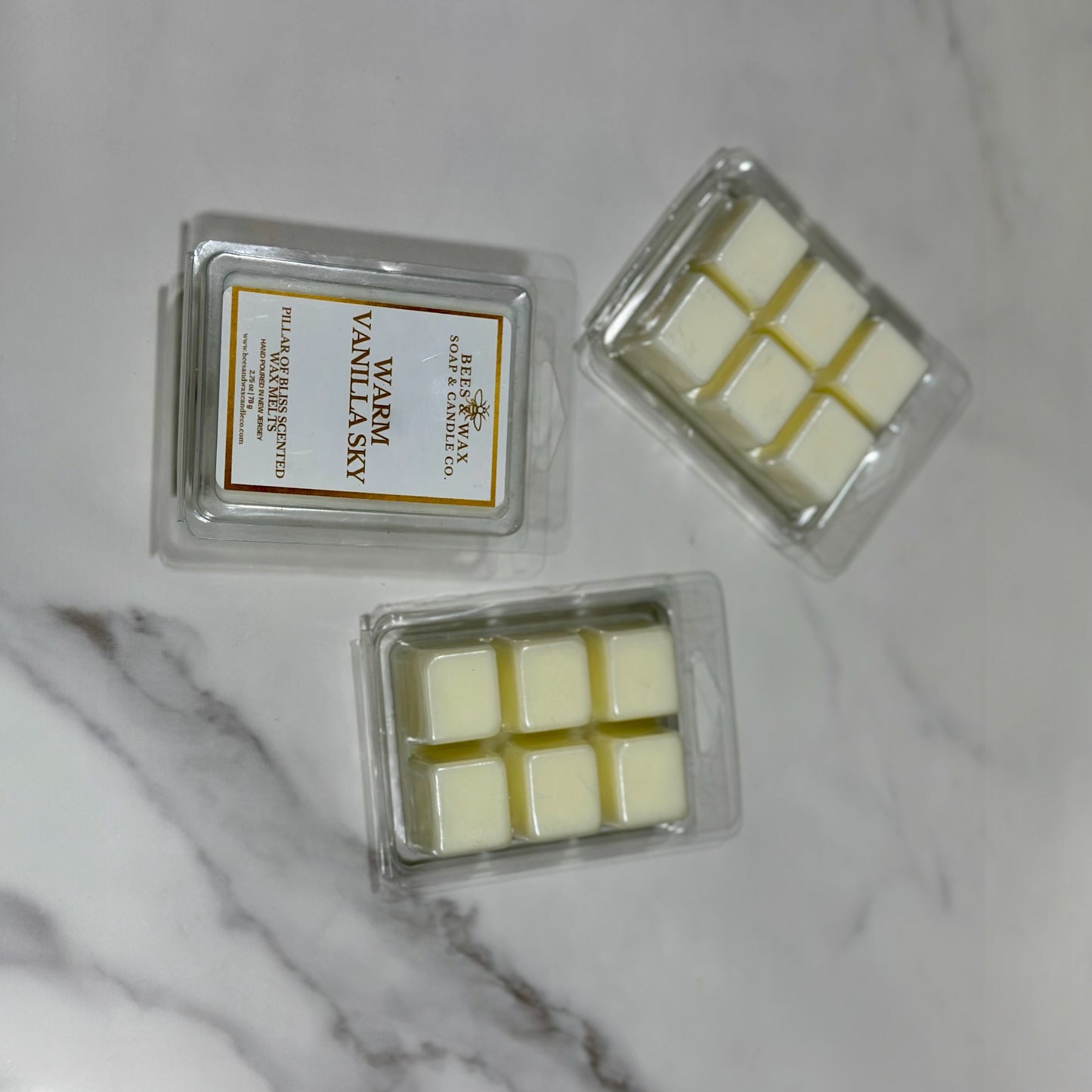 warm vanilla sky | 2.75 oz. wax melt | orange, vanilla & sweet amber