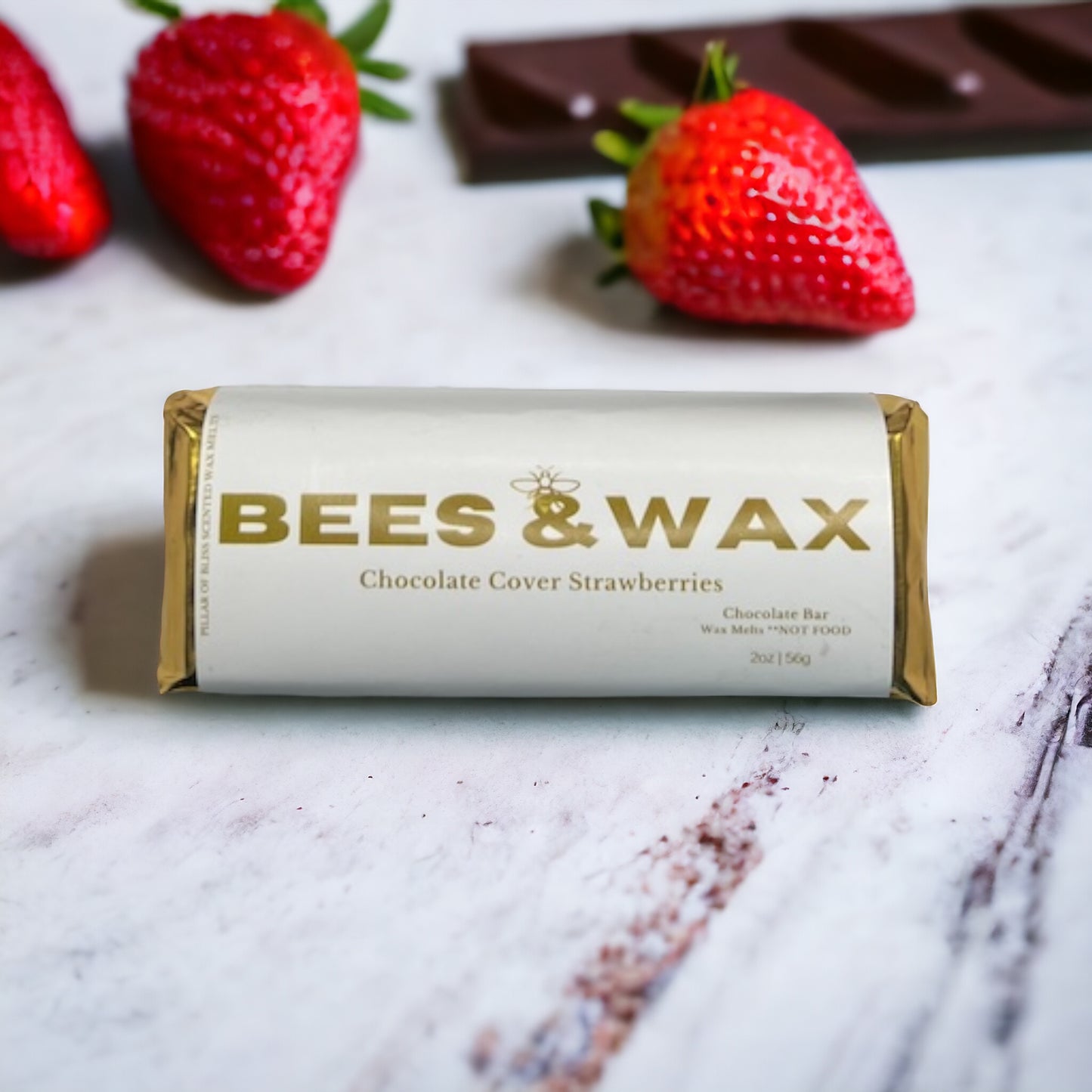 chocolate-covered strawberries | chocolate bar wax melts | strawberries & creamy milk chocolate