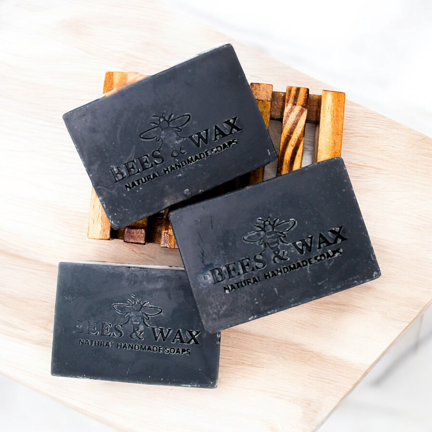 activated charcoal | natural handcrafted face sap| lavender + tea tree