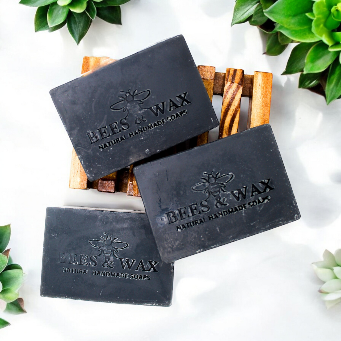 activated charcoal | natural handcrafted face sap| lavender + tea tree