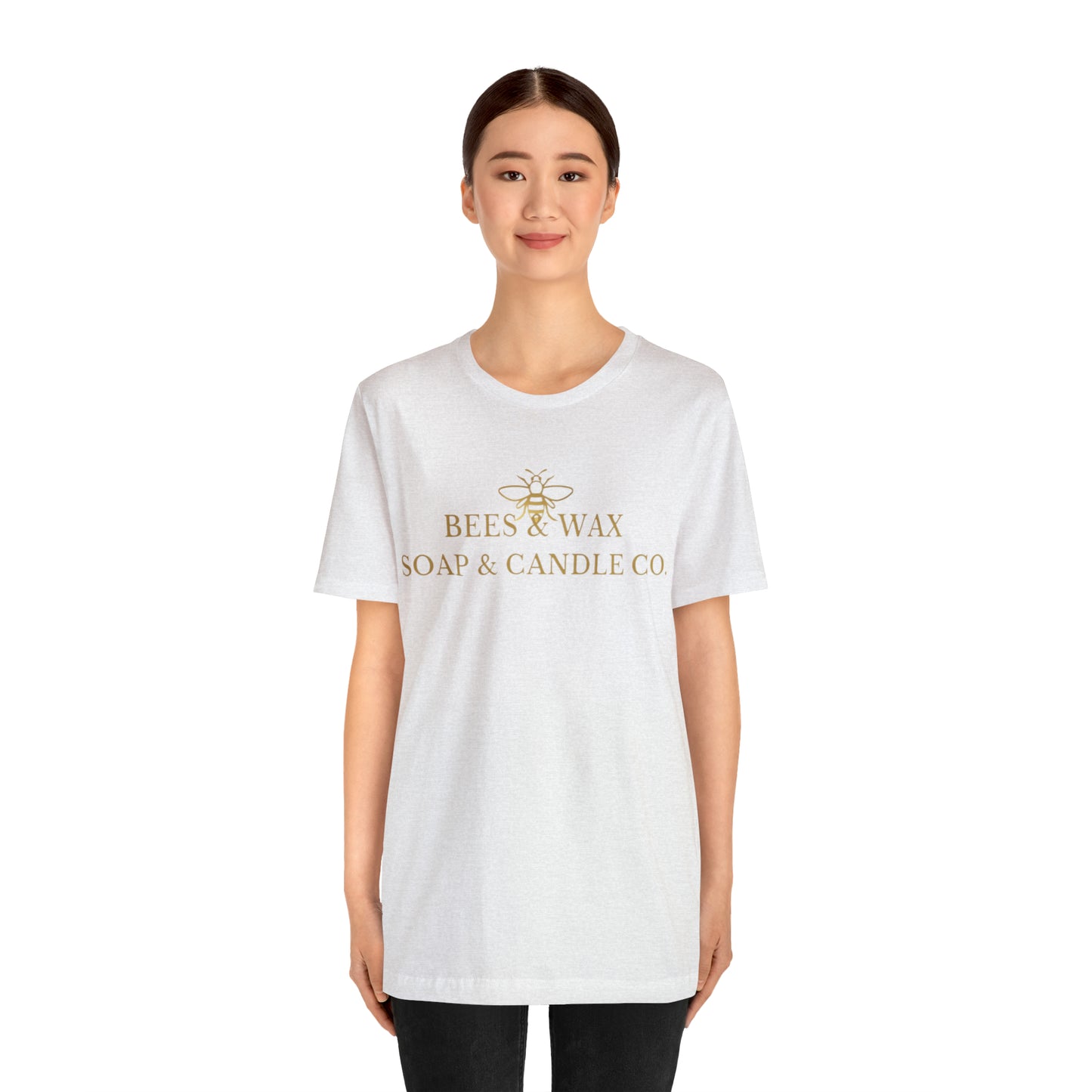 bees & wax logo-short sleeve tee