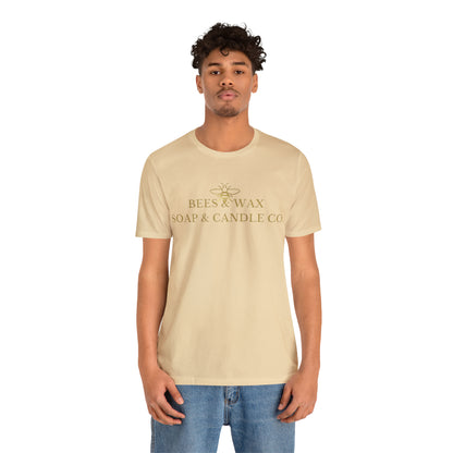 bees & wax logo-short sleeve tee