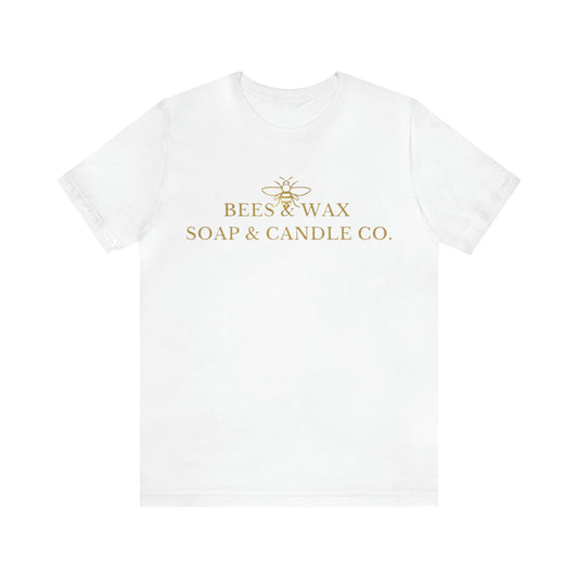 bees & wax logo-short sleeve tee