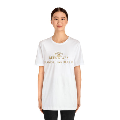 bees & wax logo-short sleeve tee
