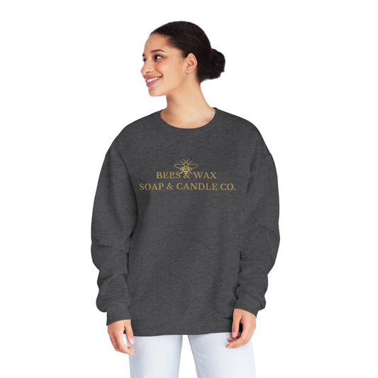 bees & wax logo- crewneck sweatshirt
