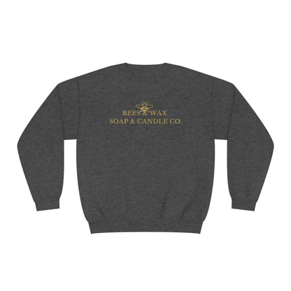 bees & wax logo- crewneck sweatshirt