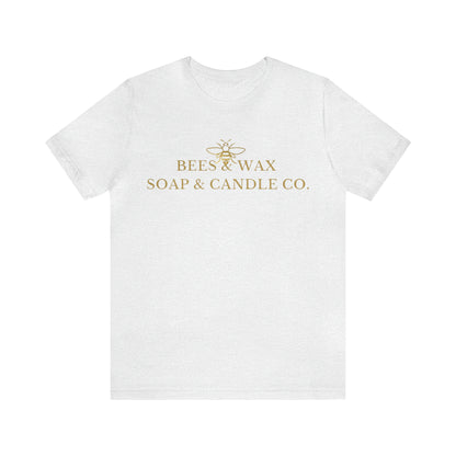 bees & wax logo-short sleeve tee