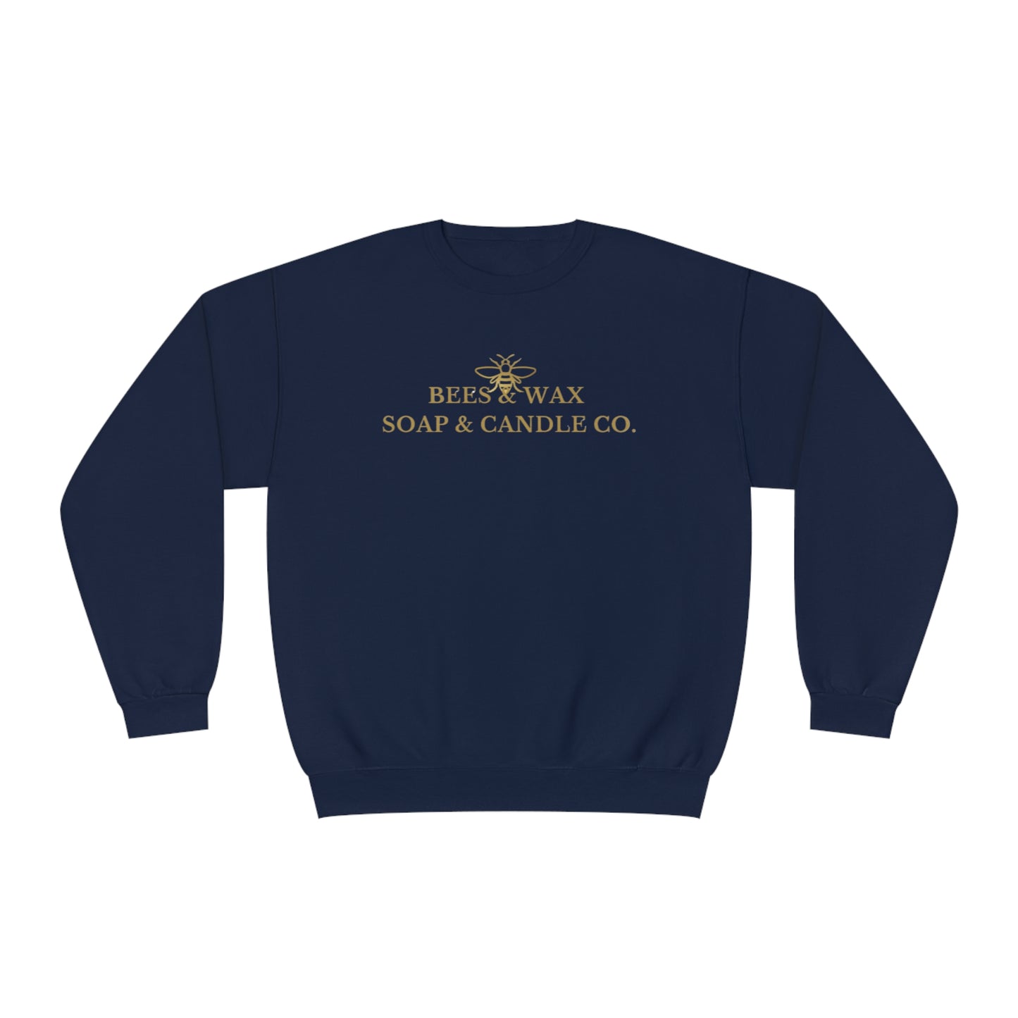 bees & wax logo- crewneck sweatshirt