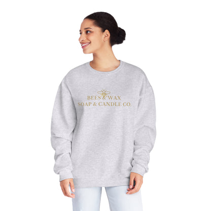bees & wax logo- crewneck sweatshirt