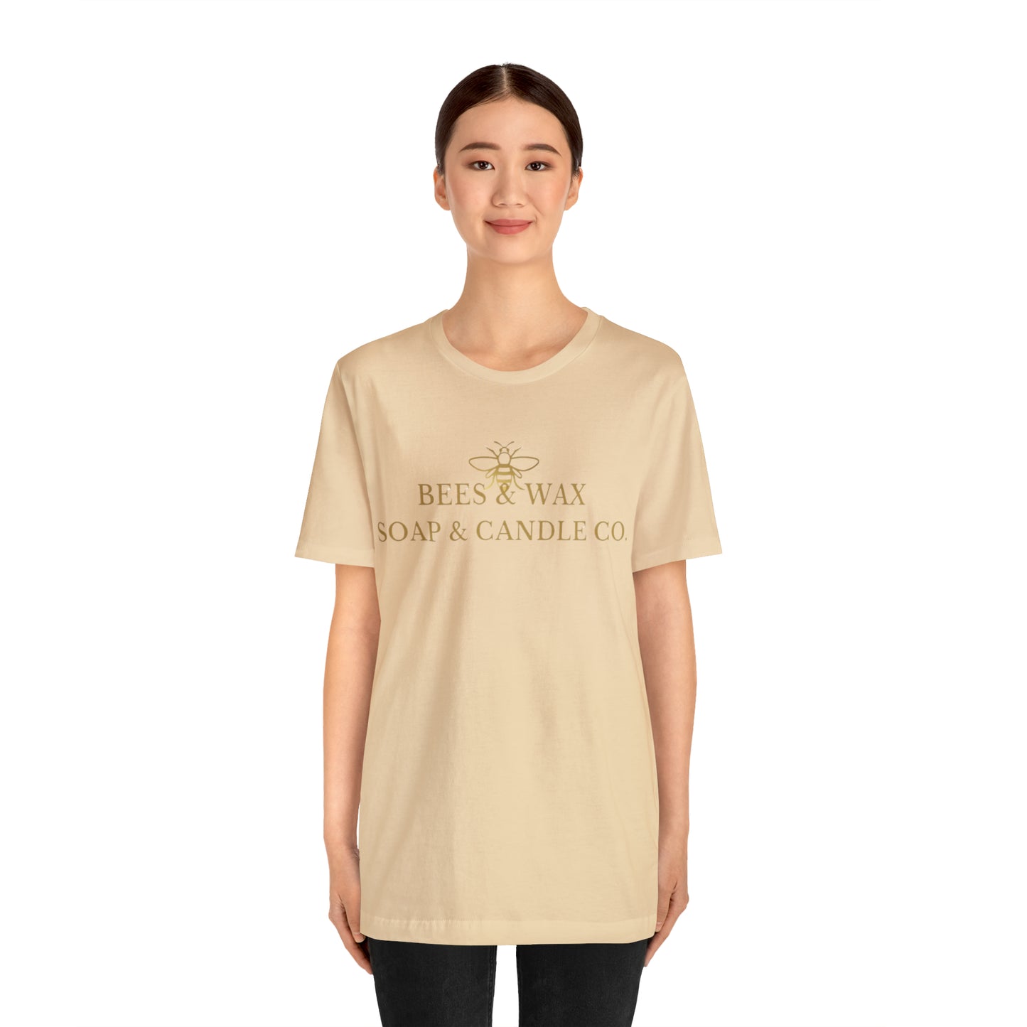 bees & wax logo-short sleeve tee
