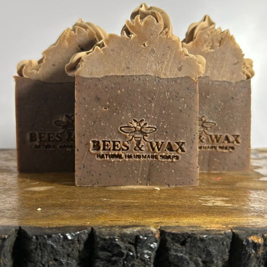banana bread + hemp | handcrafted frosted soap | banana, sugar, spiced, butter and vanilla