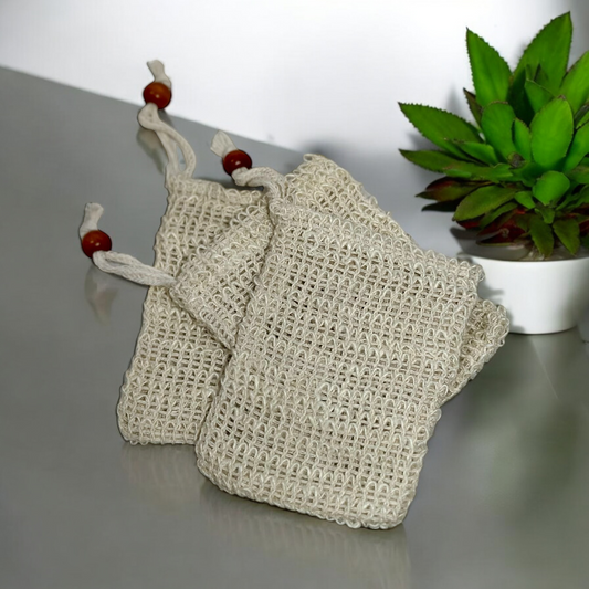 exfoliating soap bag