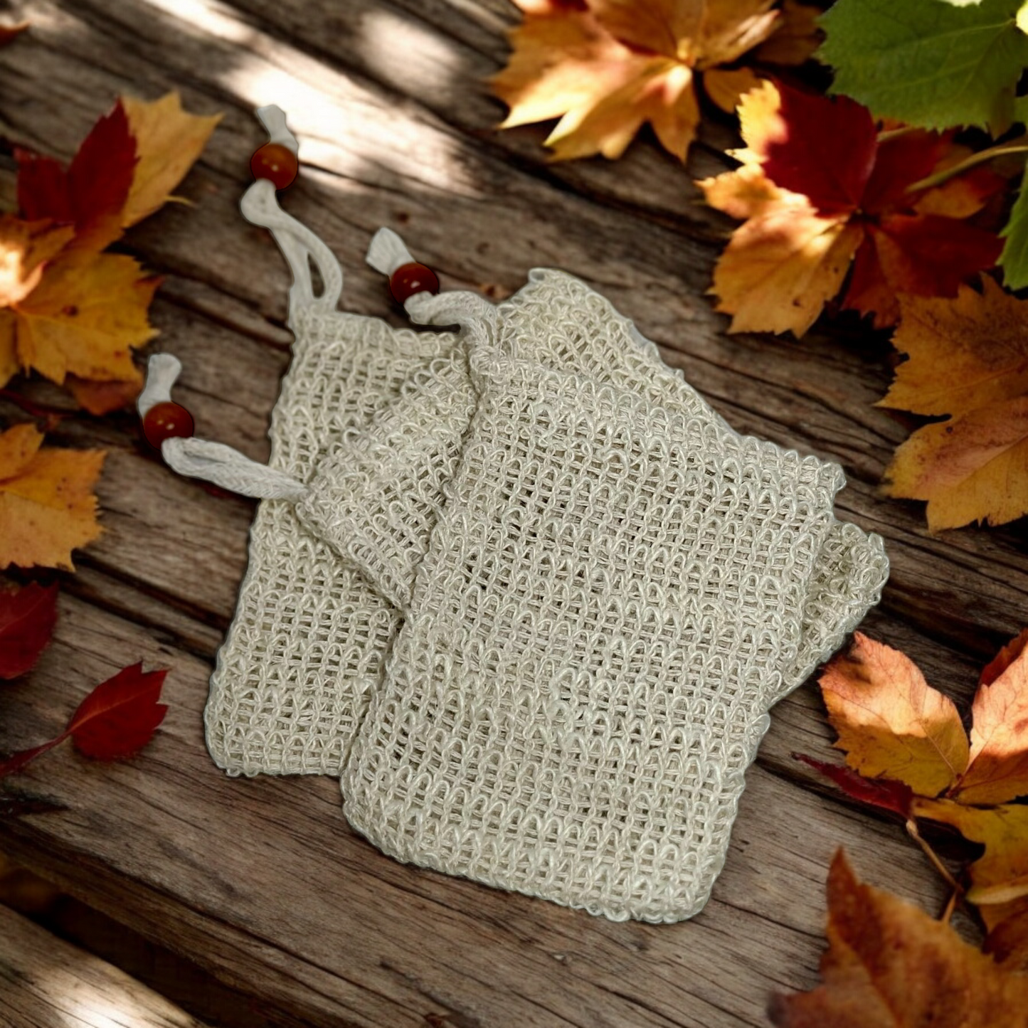 exfoliating soap bag
