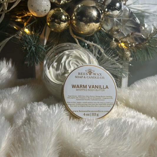 warm vanilla whipped body butter