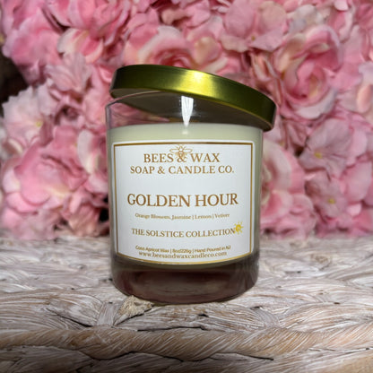 golden hour | 8 oz wooden wick | orange blossom, vetiver & sandalwood