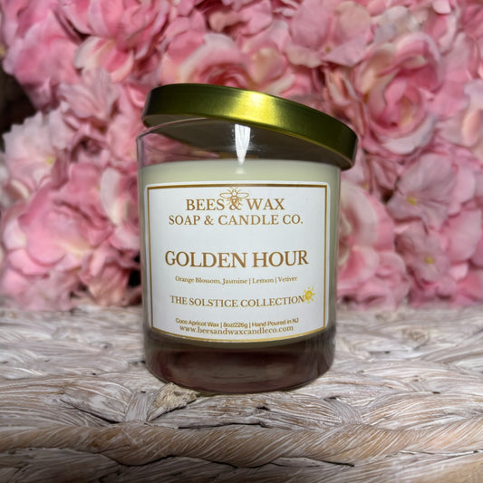 golden hour | 8 oz wooden wick | orange blossom, vetiver & sandalwood