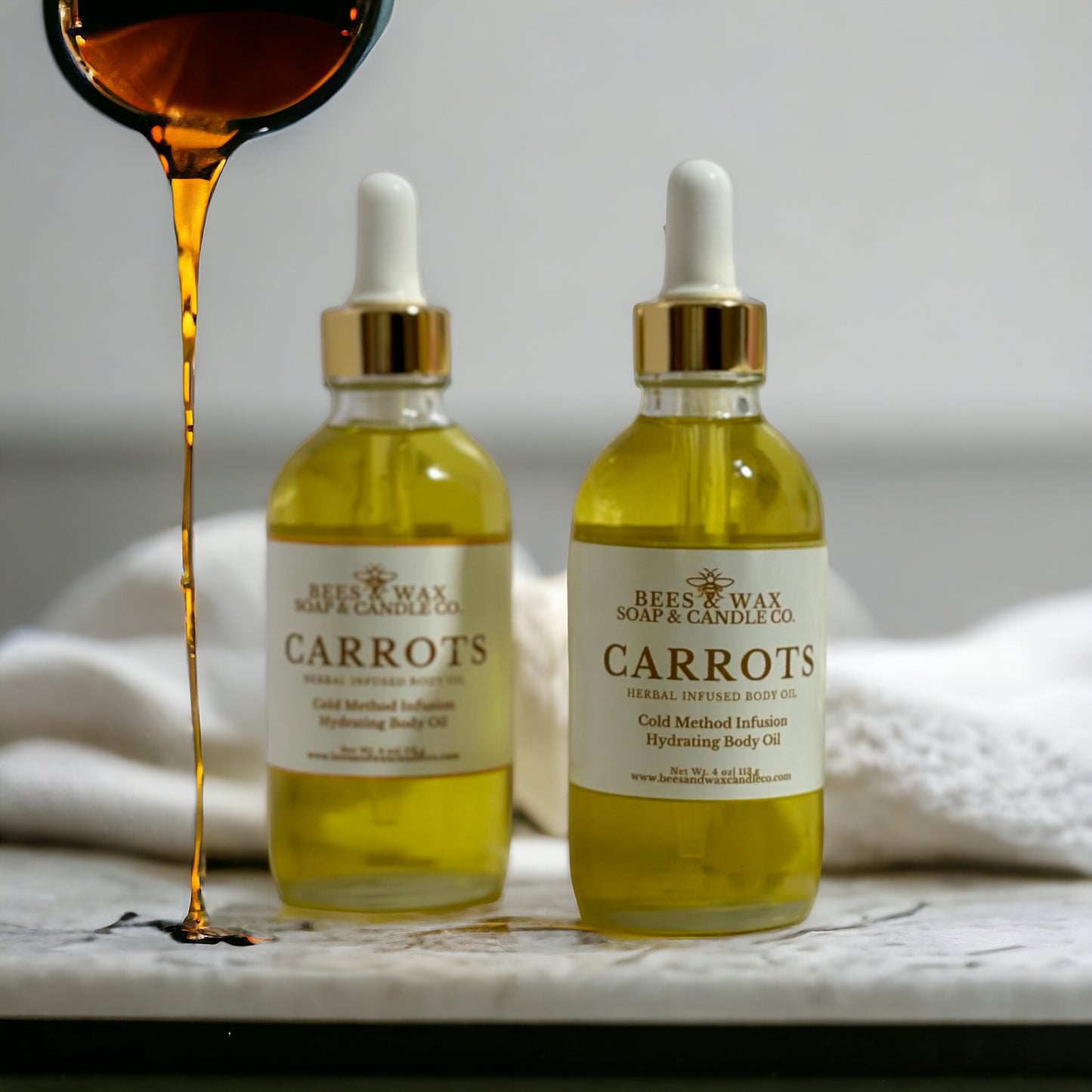 carrots herbal infused hydrating body oil