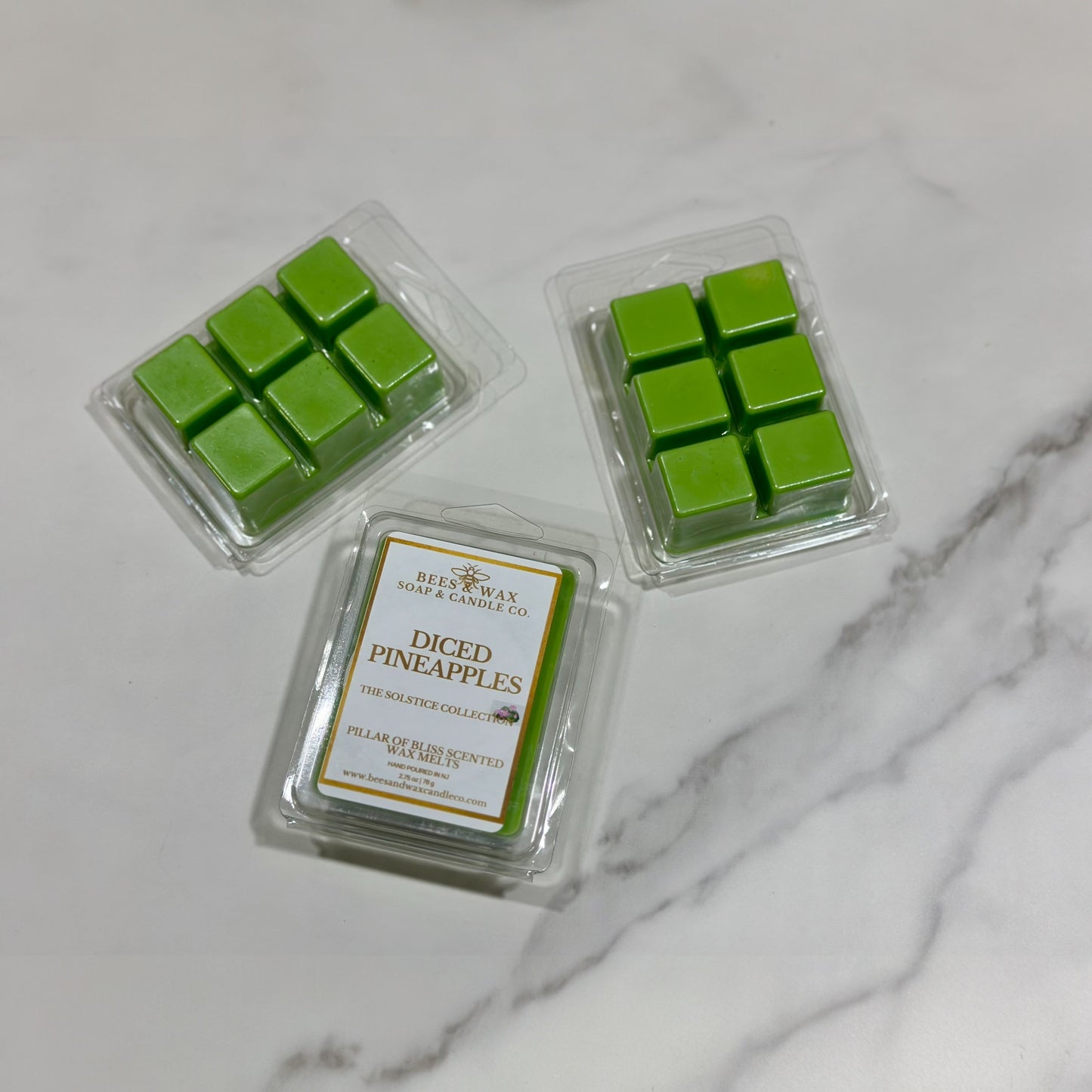 diced pineapples wax melts
