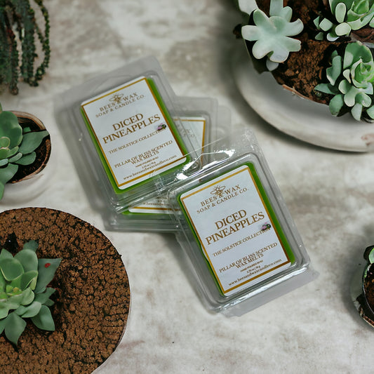 diced pineapples wax melts