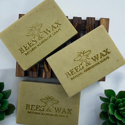 spinach + aloe natural handcrafted face soap