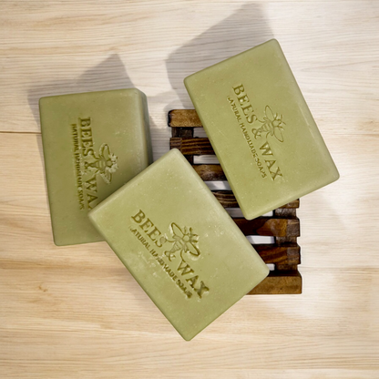 spinach + aleo natural handcrafted body soap