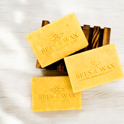 turmeric, lemon & honey natural handcrafted face soap bar